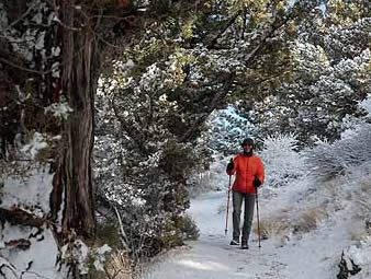 Lava Beds National Monument Cross country skiing in winter